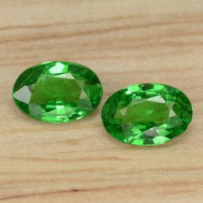 Granato tsavorite naturale verde da 0,85 ct, taglio ovale, VS