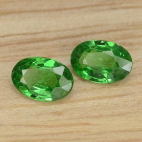 Granato tsavorite naturale verde da 0,85 ct, taglio ovale, VS