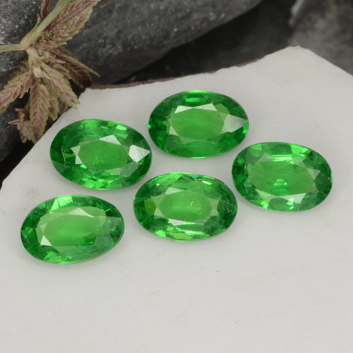 Granato tsavorite naturale verde da 2,01 ct, taglio ovale, VS