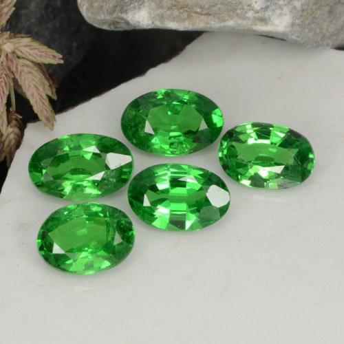 Gemme di Granato Tsavorite Verde medio naturale da 2.06 ct, Taglio ovale, VS
