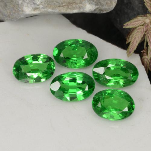 Gemme di Granato Tsavorite Verde medio naturale da 2.06 ct, Taglio ovale, VS