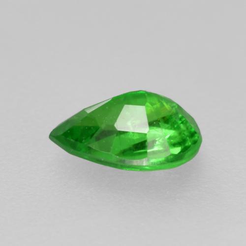 Granato Tsavorite Verde brillante naturale da 0.46 ct, Forma a pera, VS