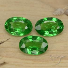Granato tsavorite naturale verde da 1,30 ct, taglio ovale, VS