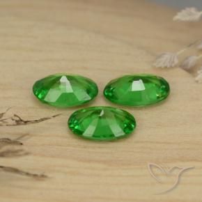 Granato tsavorite naturale verde da 1,30 ct, taglio ovale, VS