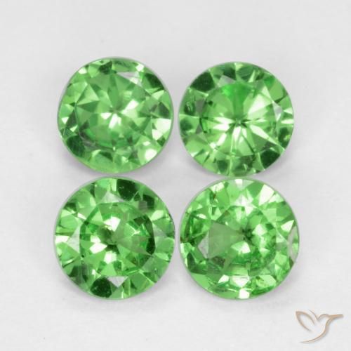 1.08ctw Naturale Verde brillante Granato Tsavorite, Rotondo, VS