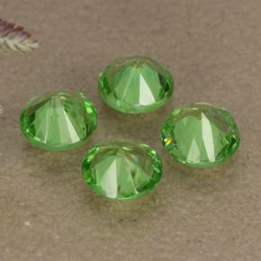 Granato tsavorite naturale verde da 0,85 ct, taglio rotondo, VS