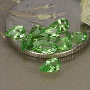 Granato tsavorite naturale verde da 1,48 ct, taglio a pera, VS