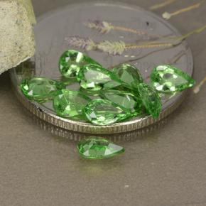Granato tsavorite naturale verde da 1,48 ct, taglio a pera, VS
