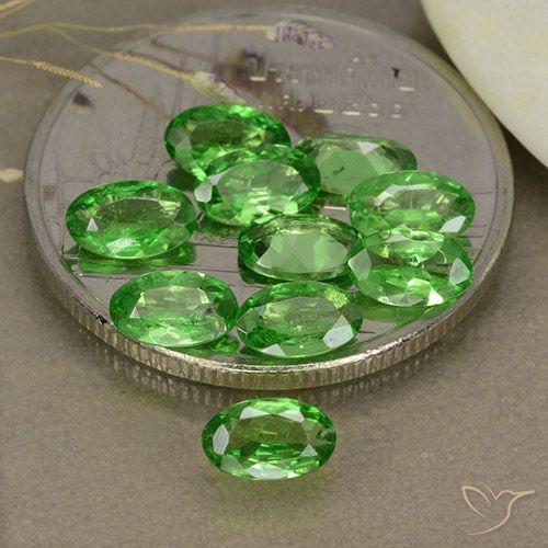 2.33ctw Naturale Verde brillante Granato Tsavorite, Ovale, VS