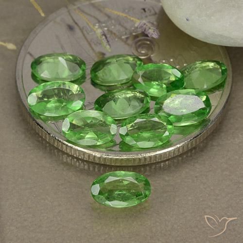 2.27ctw Naturale Luminoso verde foresta Granato Tsavorite, Ovale, VS