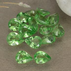 Granato tsavorite naturale verde da 2,07 ct, taglio a pera, VS