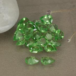 Granato tsavorite naturale verde da 2,99 ct, taglio a pera, VS