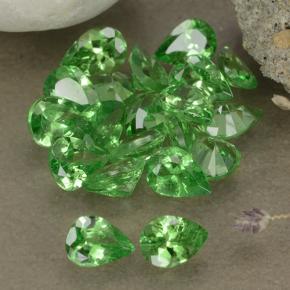 Gemme di Granato Tsavorite Verde brillante naturale da 2.97 ct, Forma a pera, VS