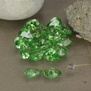 Gemme di Granato Tsavorite Verde brillante naturale da 2.97 ct, Forma a pera, VS