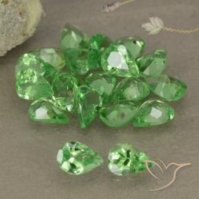 Gemme di Granato Tsavorite Verde acceso naturale da 2.85 ct, Forma a pera, VS