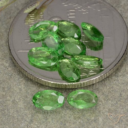 2.09ctw Naturale Verde medio Granato Tsavorite, Ovale, VS