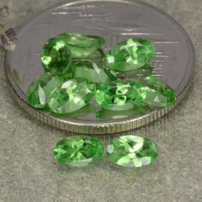 Gemme di Granato Tsavorite Verde acceso naturale da 2.98 ct, Taglio ovale, VS