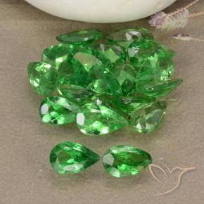 Gemme di Granato Tsavorite Verde brillante naturale da 3.47 ct, Forma a pera, VS