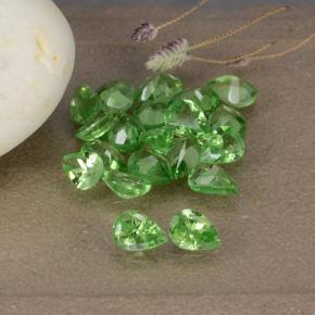Granato tsavorite naturale verde da 3,14 ct, taglio a pera, VS