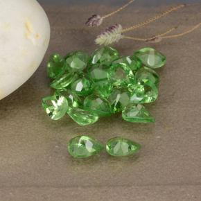Granato tsavorite naturale verde da 3,14 ct, taglio a pera, VS