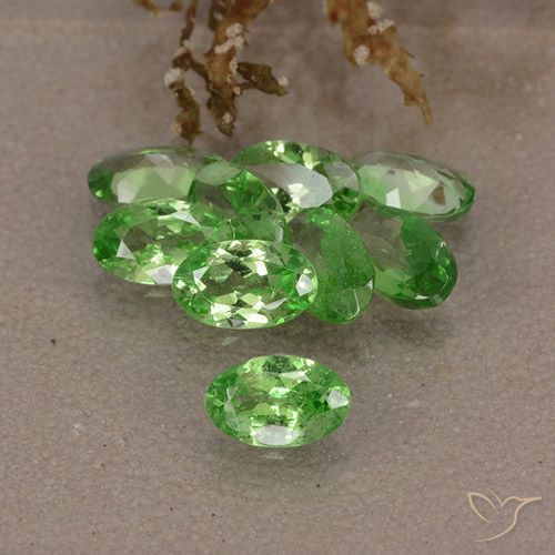 2.59ctw Naturale Verde acceso Granato Tsavorite, Ovale, VS