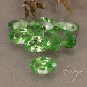 Gemme di Granato Tsavorite Verde acceso naturale da 2.59 ct, Ovale, VS
