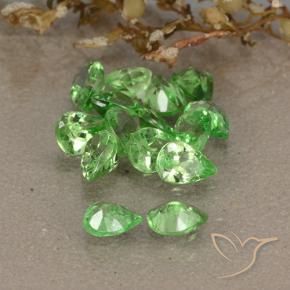 Gemme di Granato Tsavorite Verde acceso naturale da 2.56 ct, Forma a pera, VS