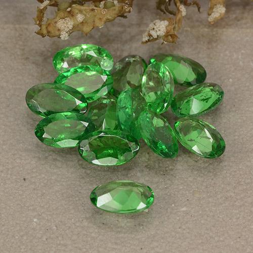 Gemme di Granato Tsavorite Verde brillante naturale da 2.96 ct, Taglio ovale, VS