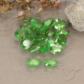 Gemme di Granato Tsavorite Verde brillante naturale da 2.46 ct, Forma a pera, VS