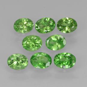 Gemme di Granato Tsavorite Verde acceso naturale da 1.80 ct, Taglio ovale, VS