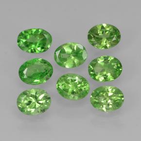 Gemme di Granato Tsavorite Verde acceso naturale da 1.80 ct, Taglio ovale, VS