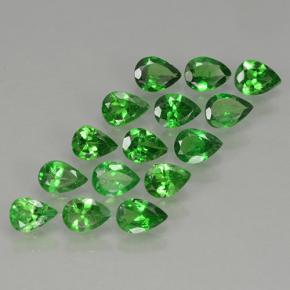 Gemme di Granato Tsavorite Verde medio naturale da 2.29 ct, Forma a pera, VS