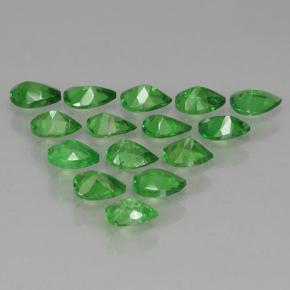 Gemme di Granato Tsavorite Verde medio naturale da 2.29 ct, Forma a pera, VS