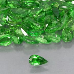 Granato Tsavorite Verde brillante naturale da 0.20 ct, Forma a pera, VS