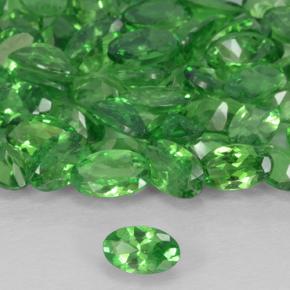 Granato Tsavorite Verde elettrico naturale da 0.23 ct, Ovale, VS