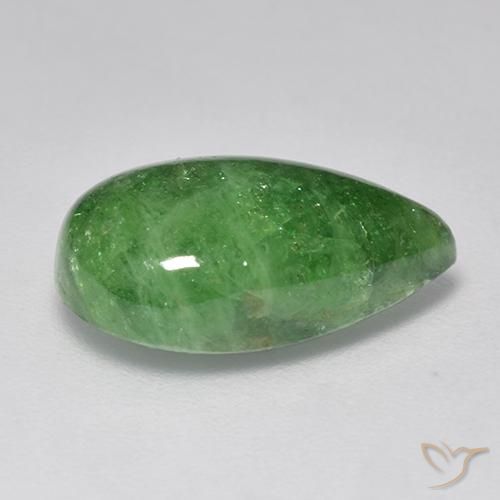 Granato Tsavorite Verde medio naturale da 7.32 ct, Forma a pera, Traslucido