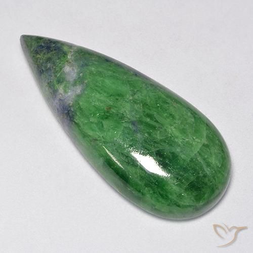 Granato Tsavorite Verde scuro naturale da 29.23 ct, Forma a pera, Opaco