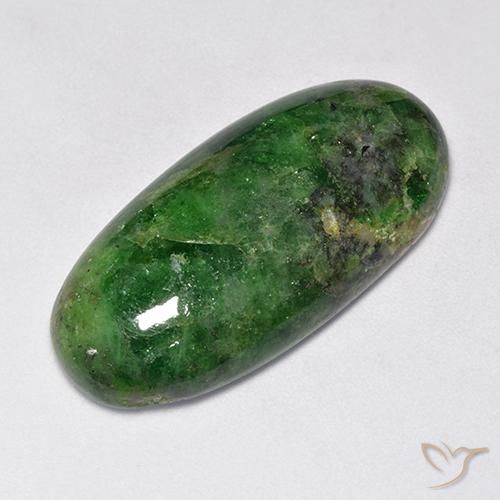 33.54ct Naturale Verde scuro Granato Tsavorite, Ovale, Opaco