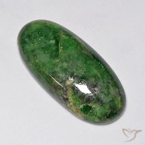 Granato Tsavorite Verde scuro naturale da 33.54 ct, Ovale, Opaco