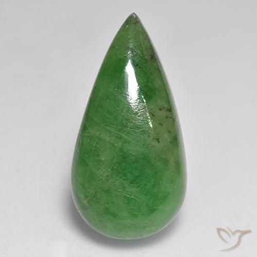 12.84ct Naturale Verde medio Granato Tsavorite, Forma a pera, Traslucido