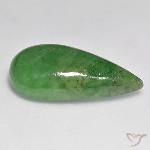 Granato Tsavorite Verde medio naturale da 12.84 ct, Forma a pera, Traslucido