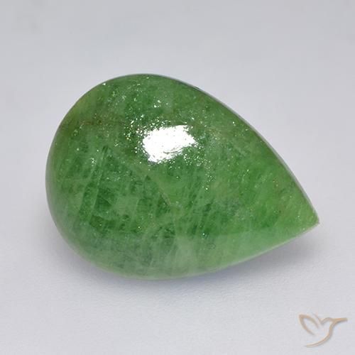 Granato Tsavorite Verde lime naturale da 10.24 ct, Forma a pera, Traslucido