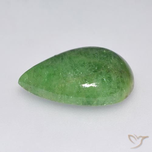 Granato Tsavorite Verde lime naturale da 10.24 ct, Forma a pera, Traslucido