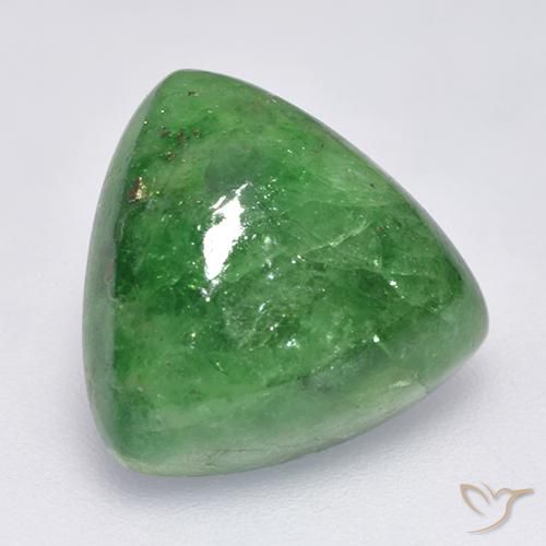 Granato Tsavorite Verde naturale da 8.51 ct, Taglio trillion, Traslucido