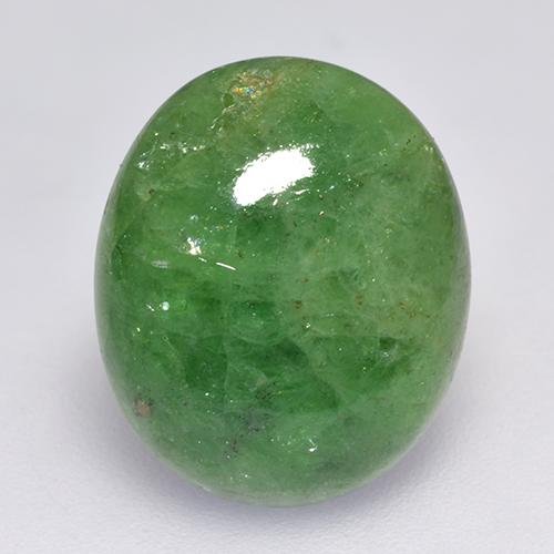 Granato Tsavorite Verde scuro naturale da 7,56 ct, Taglio ovale, Traslucido