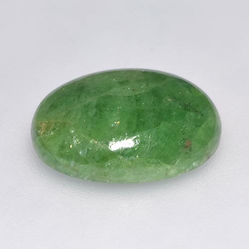 Granato Tsavorite Verde scuro naturale da 7,56 ct, Taglio ovale, Traslucido