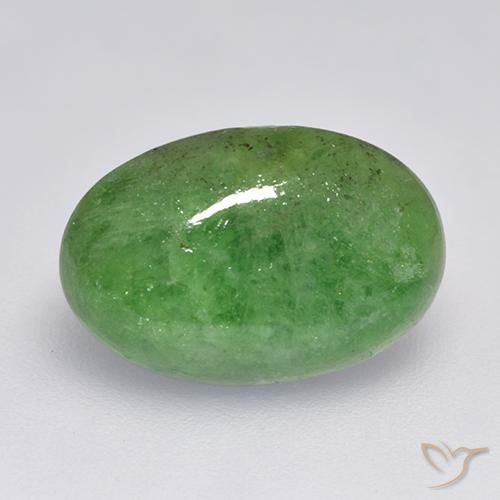 Granato Tsavorite Verde scuro naturale da 8.01 ct, Ovale, Traslucido