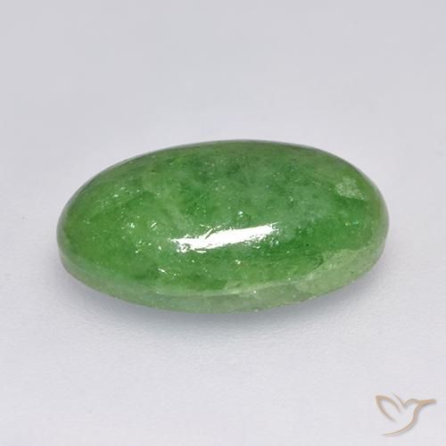 Granato Tsavorite Verde scuro naturale da 8.01 ct, Ovale, Traslucido