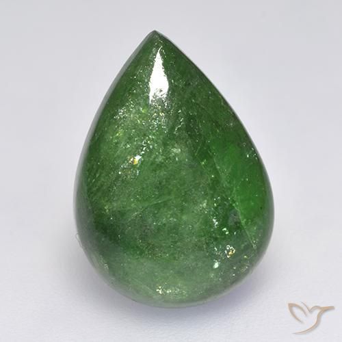 10.24ct Naturale Verde medio Granato Tsavorite, Forma a pera, Traslucido