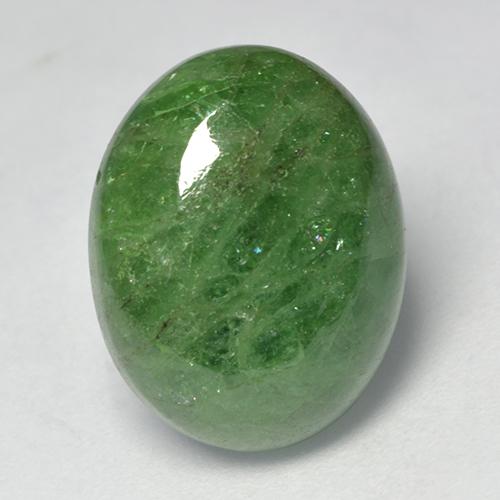 Granato Tsavorite Verde medio naturale da 9.63 ct, Taglio ovale, Traslucido
